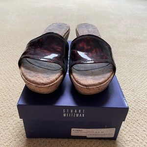 Stuart Weitzman Cork Platform Sandals